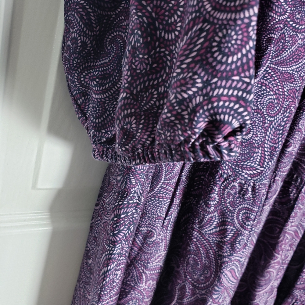 J. Jill Tiered Set-In Sleeve Midi Dress - Picture 7 of 10